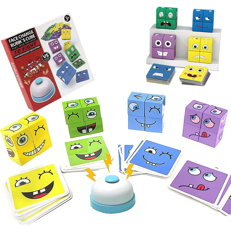 Face Expression Cubes™ (Inkluderer GRATIS træpuslespil til en værdi af Kr. 139) - - - all blackfriday kids sale toys - Fashionfordays