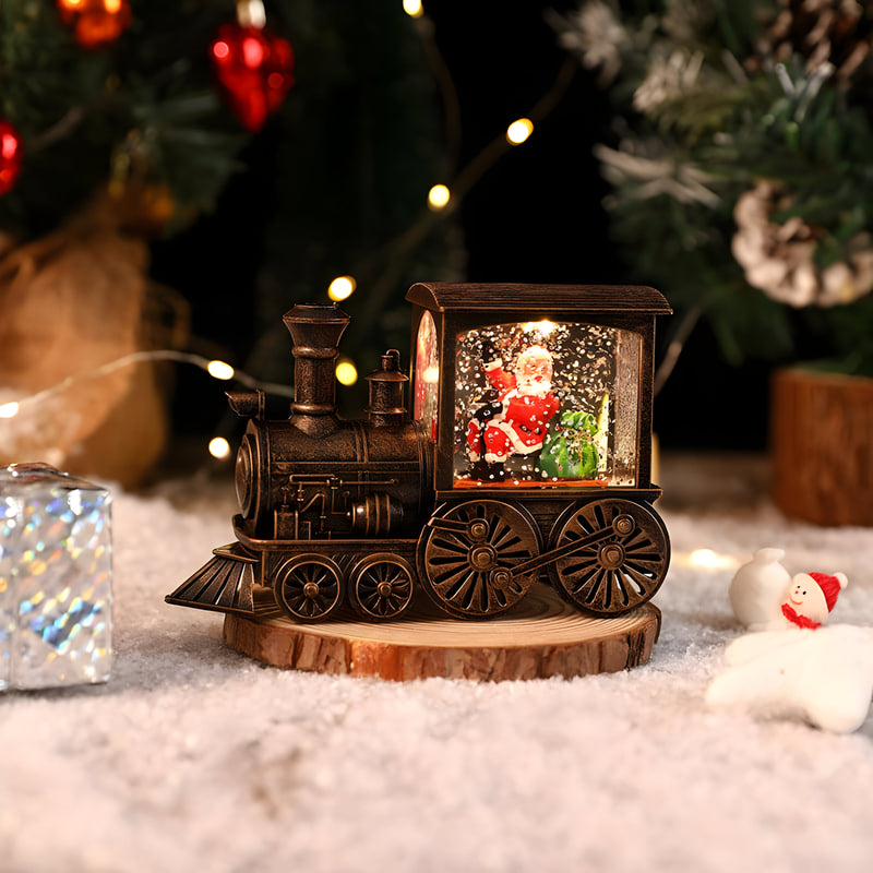 Christmasgift™ - Christmas Eve Music Box Train - bronzefarve vandindsprøjtning Julemand - Mode Accessoires - old - FashionforDays