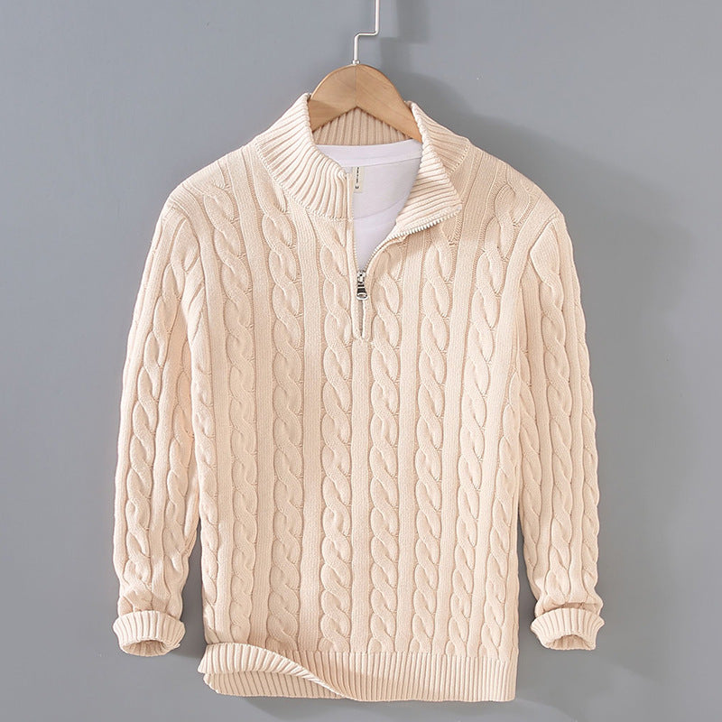 Birk® - Vinter Pullover Sweater - Beige - - Mann Männermode - Fashionfordays