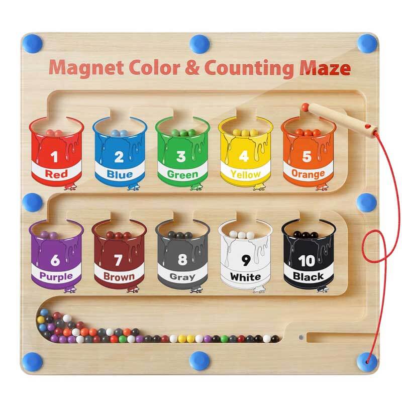 ColorQuest™ | Farve- Og Tal-labyrintlegetøj - Stor Størrelse Version - Gadgets - Børn New old_google - Fashionfordays