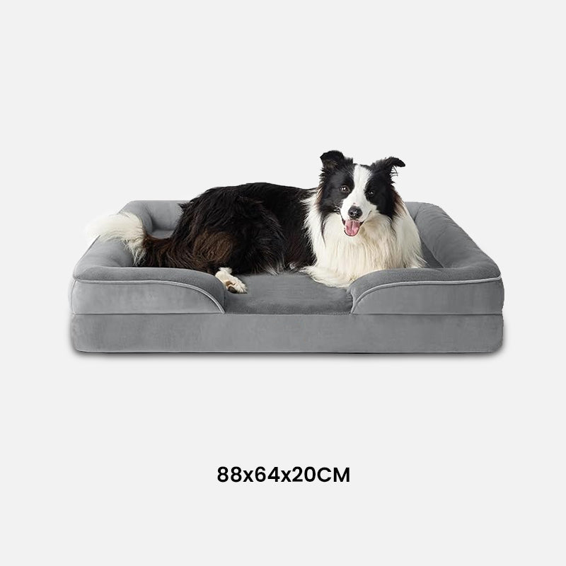 Luksus Ortopædisk Hundeseng - Grå Medium - Pet Bed Accessories - - FashionforDays