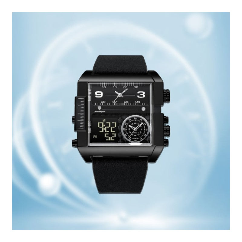 Duality™ - Mænds quartz-ur med dobbelt display -