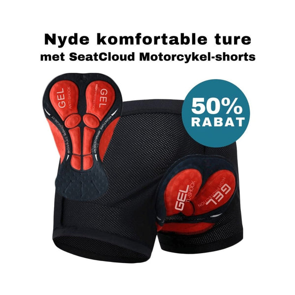 SeatCloud - Motorcykel-shorts - Rød - Shorts - - FashionforDays