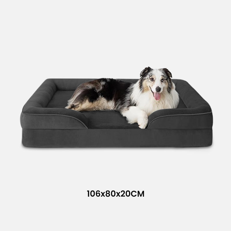 Luksus Ortopædisk Hundeseng - Sort Stor - Pet Bed Accessories - - FashionforDays