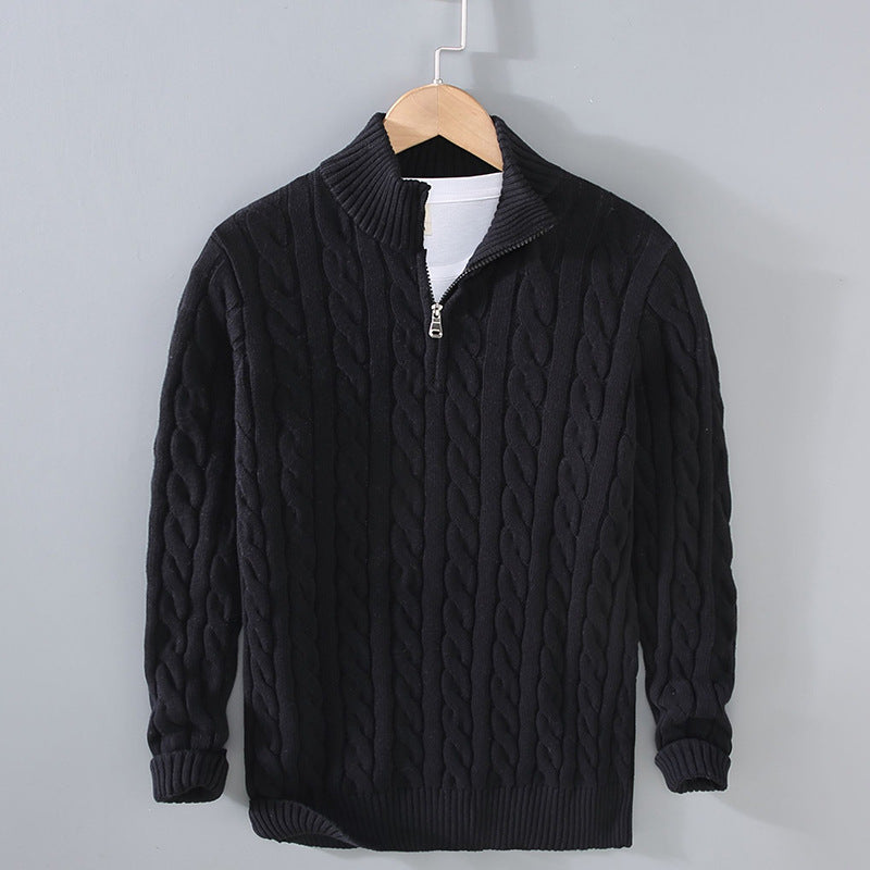 Birk® - Vinter Pullover Sweater - Sort - - Mann Männermode - Fashionfordays