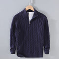Birk® - Vinter Pullover Sweater - Marineblå - - Mann Männermode - Fashionfordays