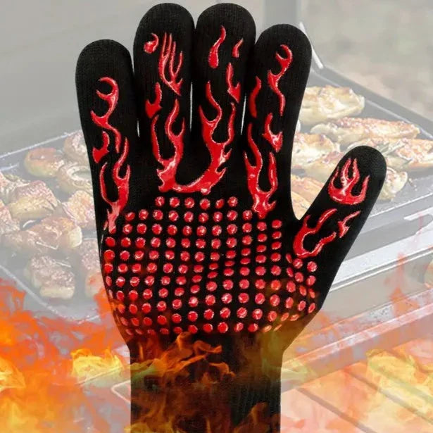 Thermatic™ - Varmebestandige BBQ-handsker - Rød - Thermatic™ - Varmebestandige BBQ-handsker - €15,92 - - Fashionfordays