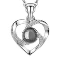 HeartNecklace-Nano Projection Smykker - Sølv-hjerteformet 1+1 GRATIS - HeartNecklace-Nano Projection Smykker - €20,11 - Ringe øreringe - Fashionfordays