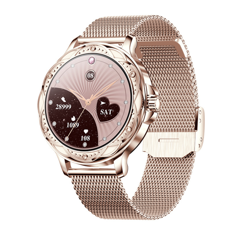 Smartwatch - Smartwatch til fitness og sport - Rustfritstål Rosaguld - - bestseller old smartwatch - FashionforDays