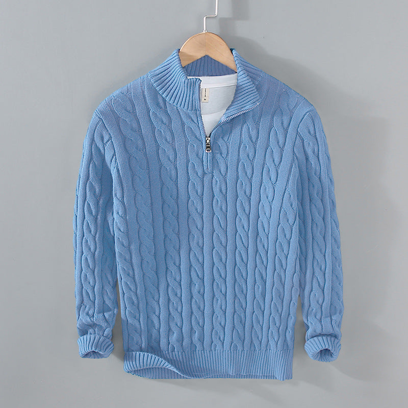 Birk® - Vinter Pullover Sweater - Mørkeblå - - Mann Männermode - Fashionfordays