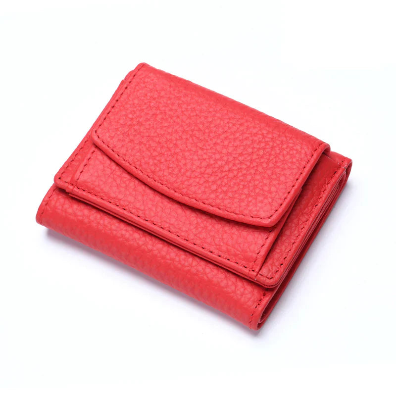 TASHA™ | Håndlavet RFID pung lavet af blødt læder - Rød - - - Fashionfordays