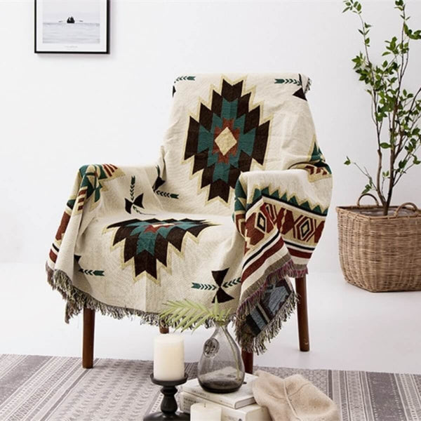 Comfy Naro™ | Geometrisk Aztek-tæppe - - Scandinavian Blankets - Blankets New old_google Products_Blankets Themes_Modern - Fashionfordays