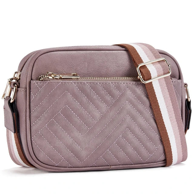Bella™ - Vegansk Læder Crossbody Håndtaske til Damer - Purple (20cm<Max Længde<30cm) - - - FashionforDays