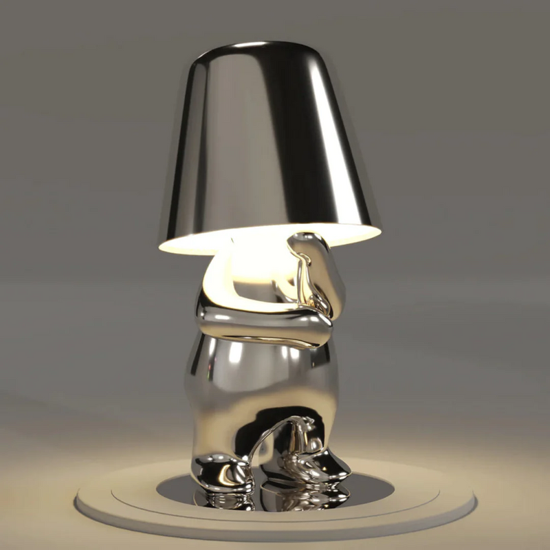RayDude | Lampe med gylden mand - - - Bordlamper Bærbare lamper - Fashionfordays