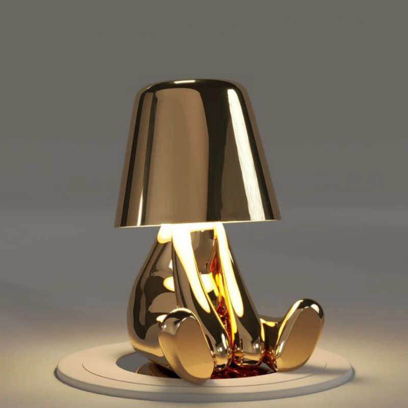 RayDude | Lampe med gylden mand - Guld Længsel - - Bordlamper Bærbare lamper - Fashionfordays