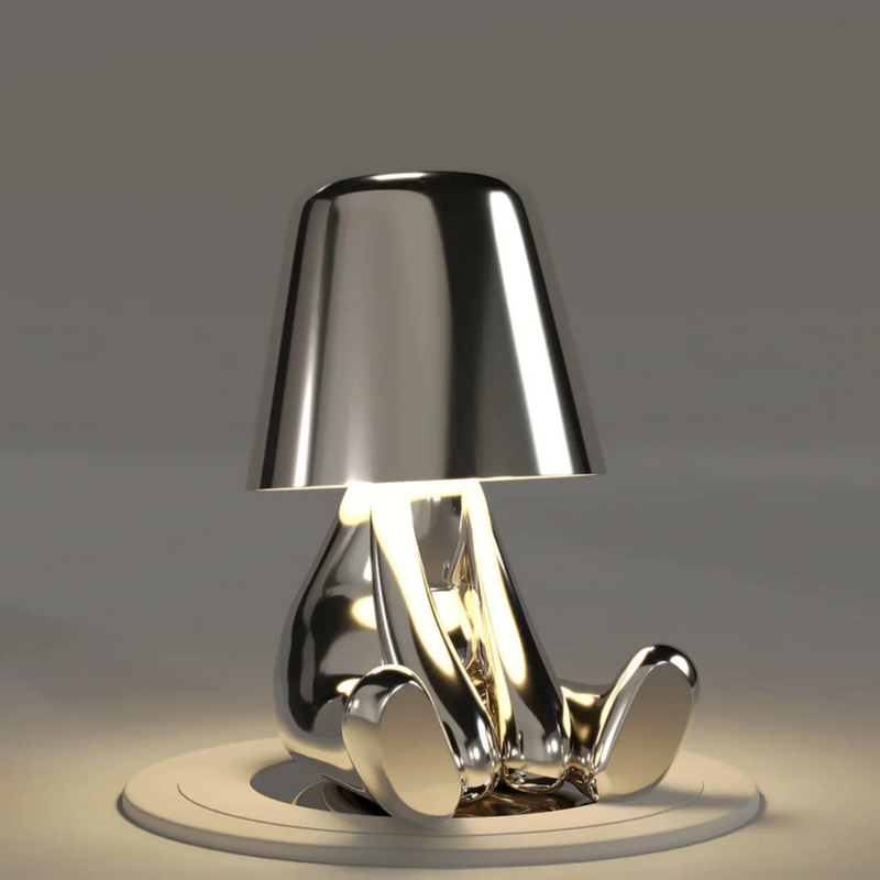 RayDude | Lampe med gylden mand - sølv Længsel - - Bordlamper Bærbare lamper - Fashionfordays