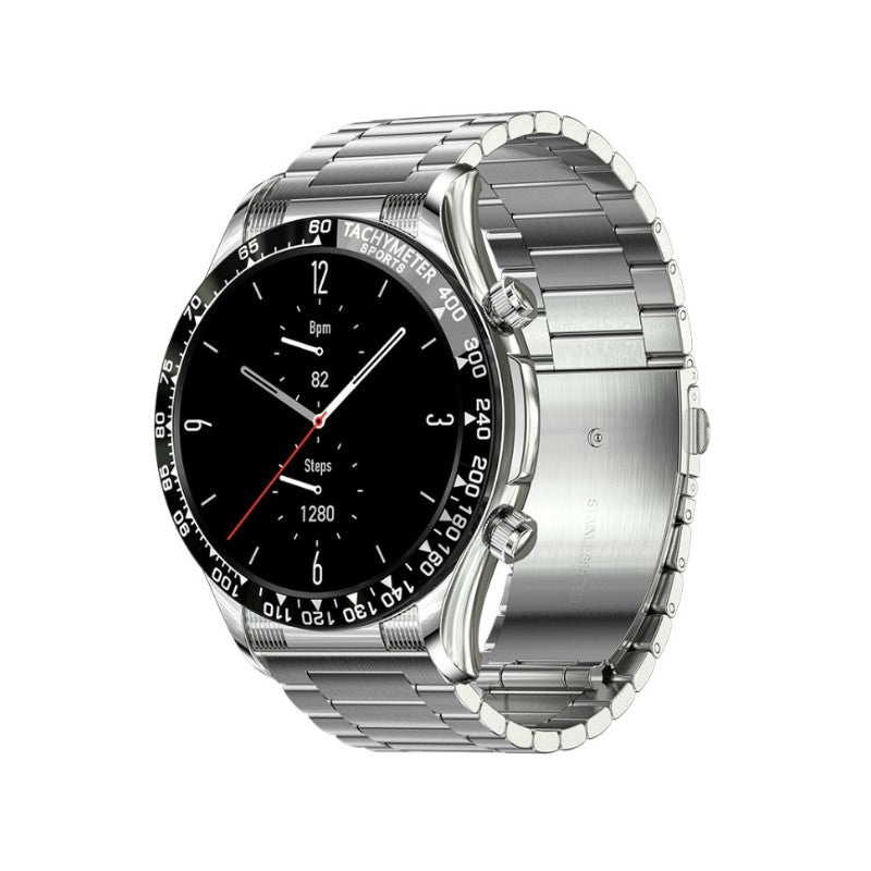 E18 Pro - Premium Smartwatch + Gratis Armbånd - Rustfrit stål Sølv - - bestseller smartwatch - FashionforDays