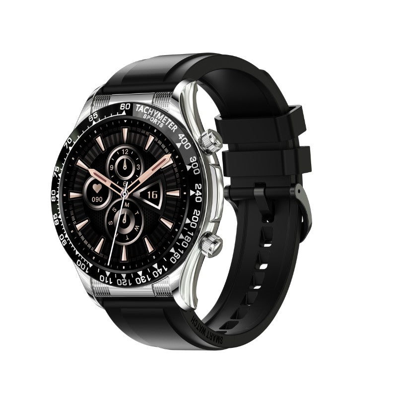 E18 Pro - Premium Smartwatch + Gratis Armbånd - Silikone Sølv - - bestseller smartwatch - FashionforDays
