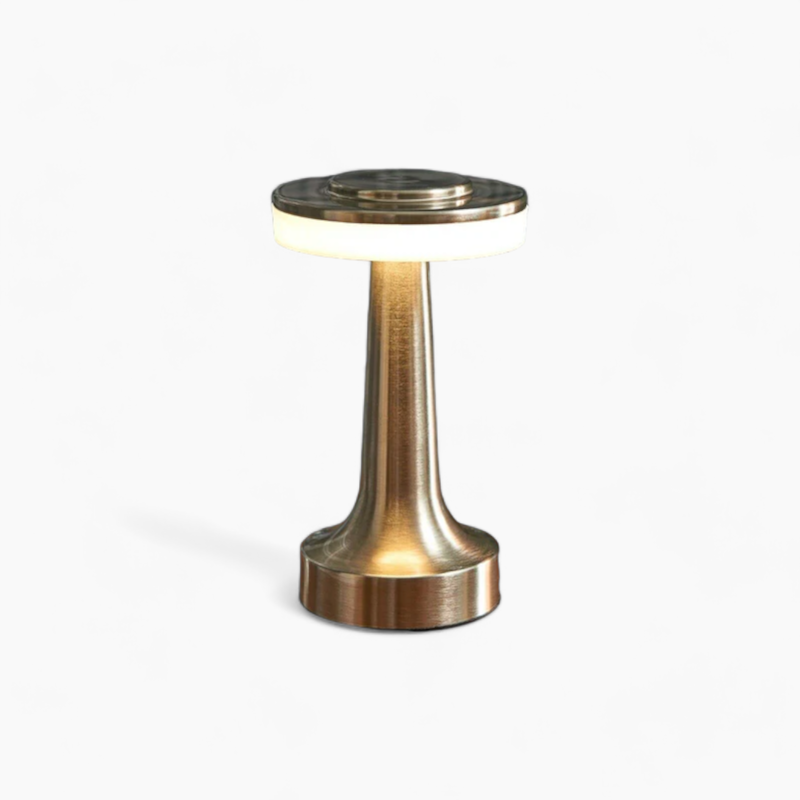 RetroGlow | Retro barbordslampe - Sølv - - Bordlamper Bærbare lamper - Fashionfordays