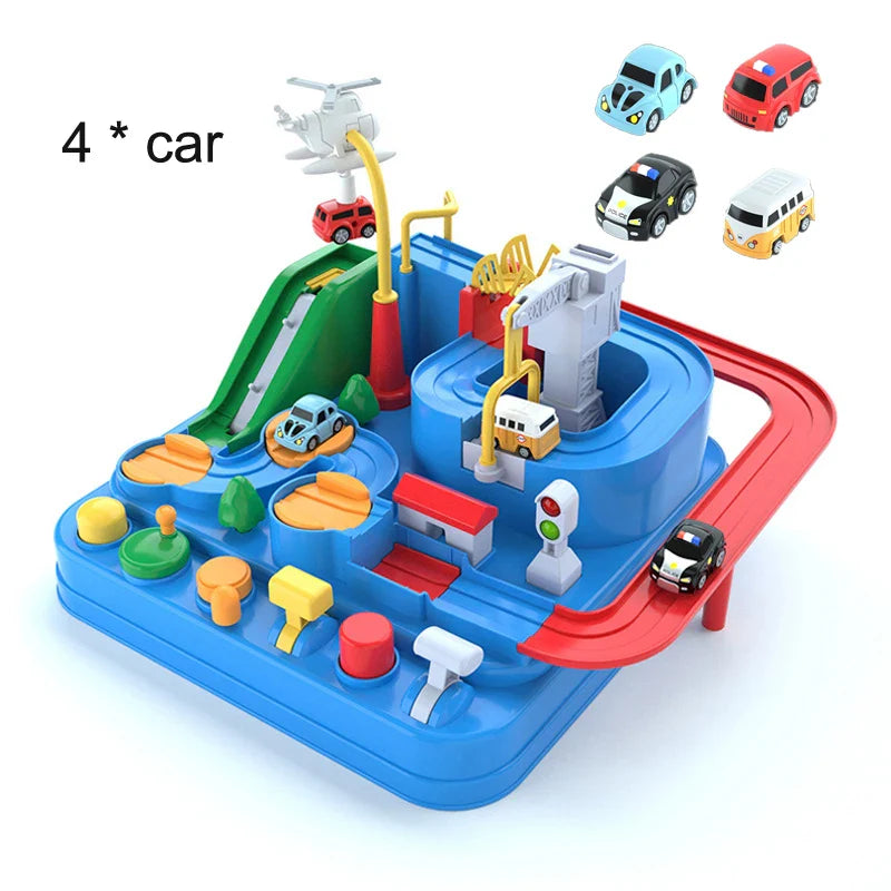 City Adventure Rescue - pædagogisk legetøj til småbørn - 4 bil - - - Fashionfordays