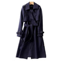 Karoline - Trenchcoat - Forårsfrakke - Tynd frakke - Mørkeblå - Coats & Jackets - Damer Jakker New old_google Sale - Fashionfordays