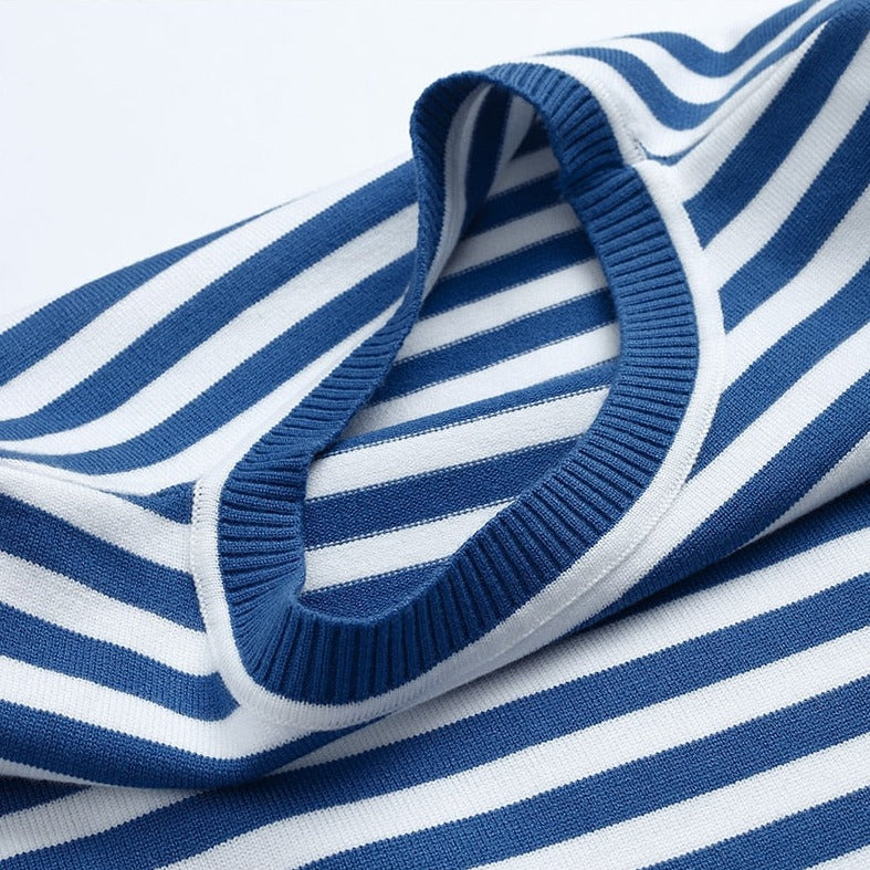 Dagmar - Elegant stribet t-shirt - Sommerlig - Let stof - - Trøje - Damer New old_google Sale Trøjer & hættetrøjer - Fashionfordays