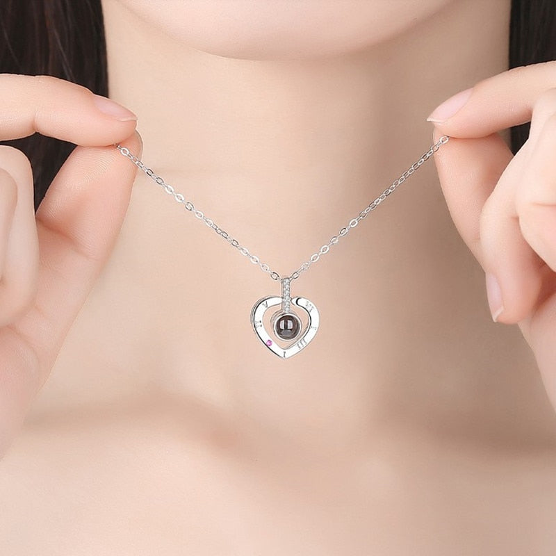 HeartNecklace-Nano Projection Smykker - - HeartNecklace-Nano Projection Smykker - €20,11 - Ringe øreringe - Fashionfordays
