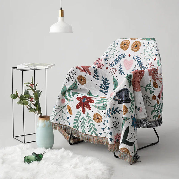 Lucetta™ | Skovhjort Stilfuldt tæppe - - Scandinavian Blankets - New old_google - Fashionfordays