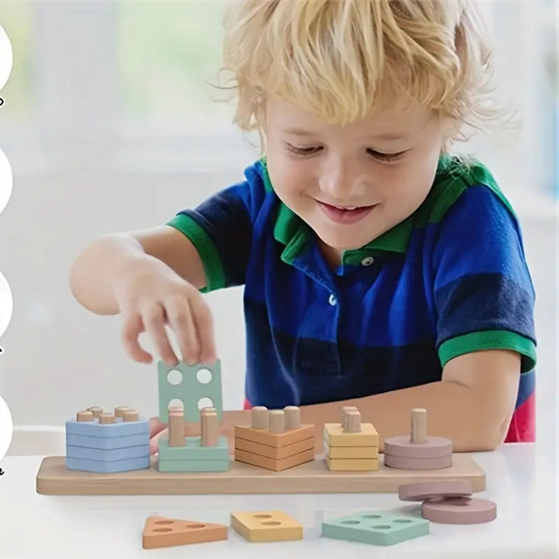 Montessori | Formsorter Træklodser - - Montessori | Formsorter Træklodser - €19,09 - - Fashionfordays