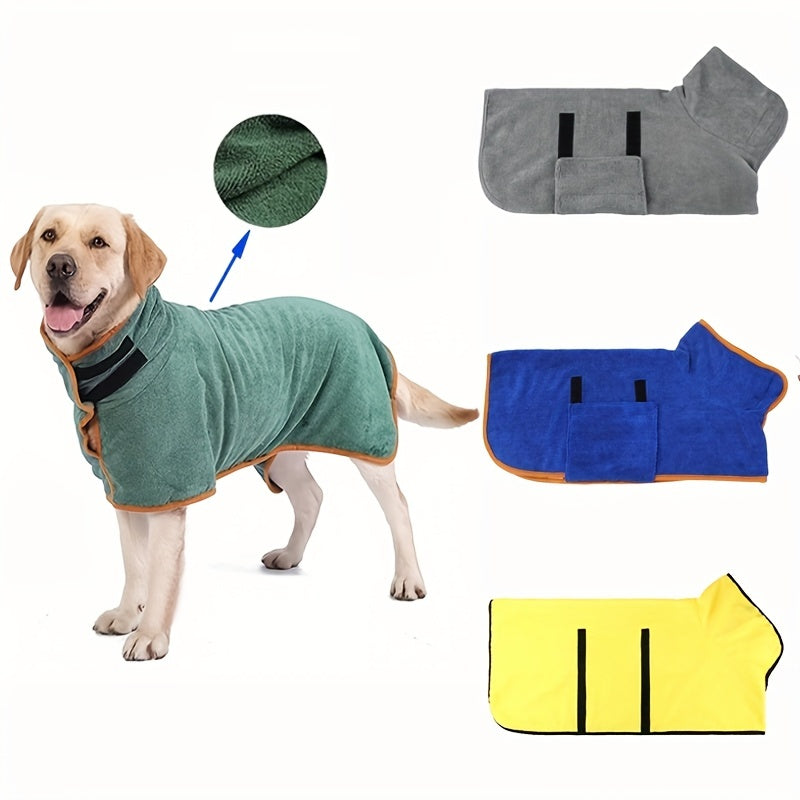 Perfektor™ Hundehåndklæde - Absorberende hundebadekåbe - Grøn - - - FashionforDays