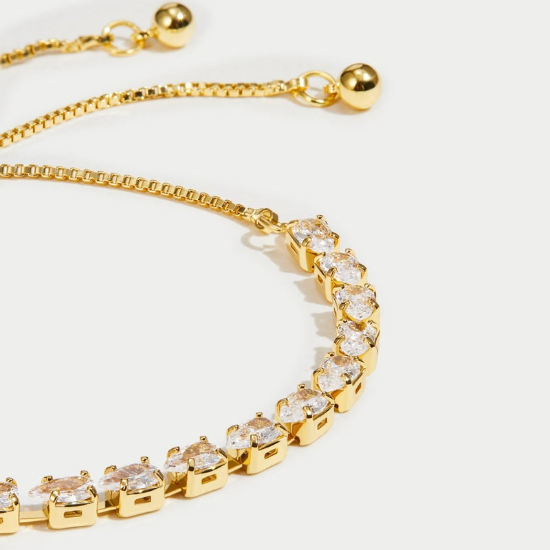 Celine guldkrystalarmbånd - - Bracelet - - Fashionfordays
