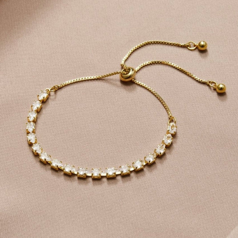 Celine guldkrystalarmbånd - - Bracelet - - Fashionfordays