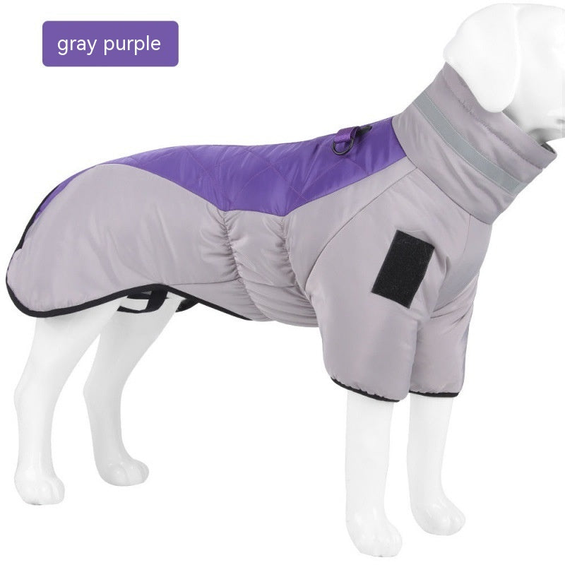 Ny Vinter Kæledyr Fortykket Bomuldsfrakke - Greyish Purple - Pet - - FashionforDays