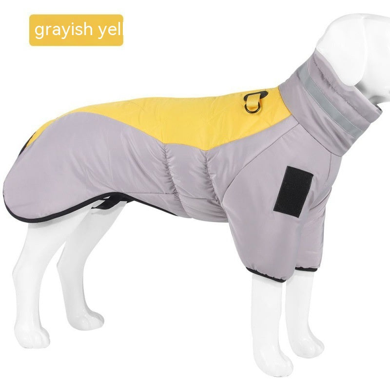 Ny Vinter Kæledyr Fortykket Bomuldsfrakke - Grayish Yellow - Pet - - FashionforDays