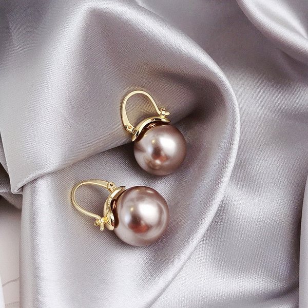 Elegante gyldne perleøreringe - - - New old_google - Fashionfordays