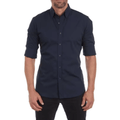 FlexiFit Oxford-skjorte med lynlås - Marineblå - - - Fashionfordays