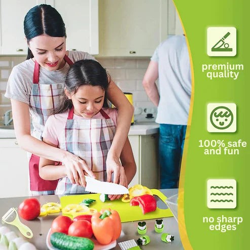 KidSafe™ - 13 Dele køkkenredskaber til rigtig madlavning - - - New old_google - Fashionfordays