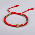 Lucky Bracelet Buddhism | Håndlavet vintagearmbånd for lykke - Rød - Accessoires en Sieraden - - FashionforDays