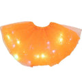 Magisk og lysende LED-tutunederdel - Orange - f - - Fashionfordays