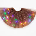 Magisk og lysende LED-tutunederdel - Brun - f - - Fashionfordays