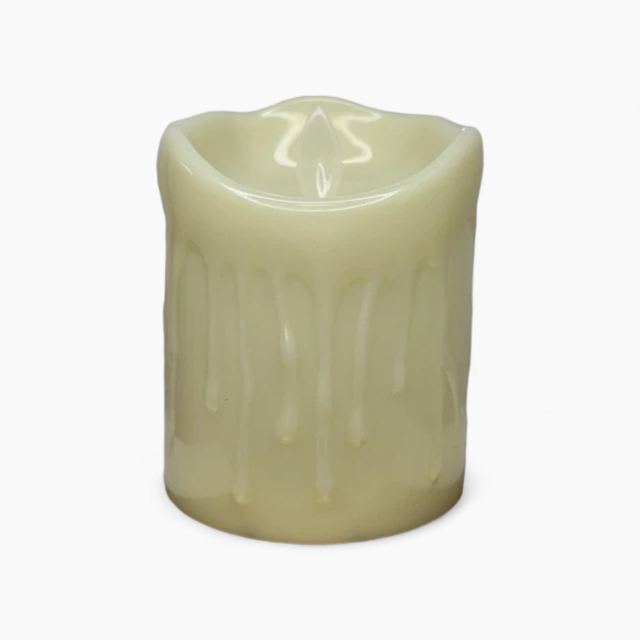 E-candles | Flammeløse bloklys - 10cm Ja - - Stearinlys og lysestager - Fashionfordays