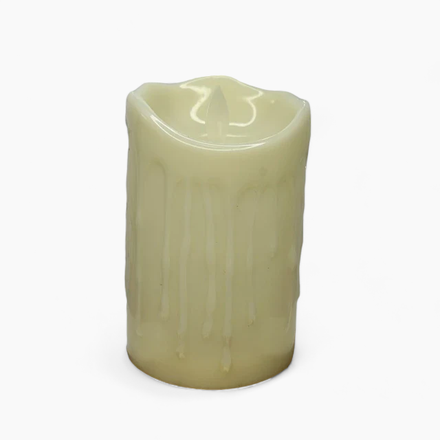 E-candles | Flammeløse bloklys - 12.5cm Ja - - Stearinlys og lysestager - Fashionfordays