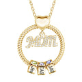 Personlig halskæde til mor med fødselssten - Guld - Accessoires en Sieraden - above50 - Fashionfordays