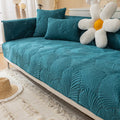 Sofabetræk med bladmønster - Mørkeblå - - - Fashionfordays