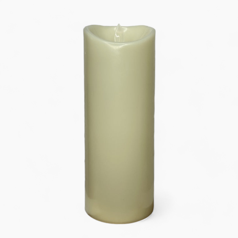 E-candles | Flammeløse bloklys - 20cm Nej - - Stearinlys og lysestager - Fashionfordays