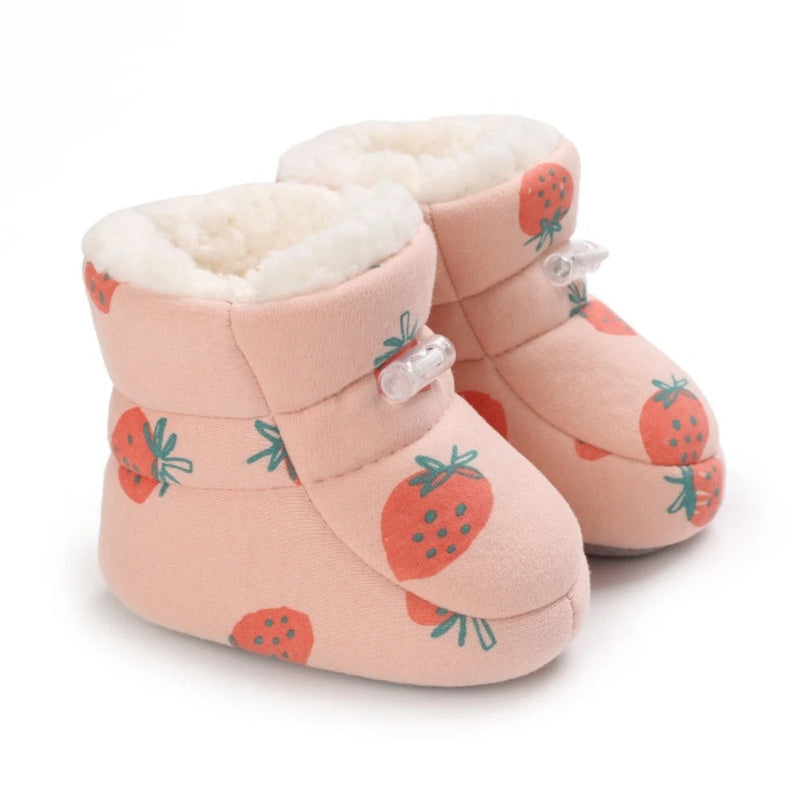 BrrBooties™ | Vinterstøvler med varmt fnug til babyer - Pink jordbær - Sko - Børn Damer Herrer New old_google - Fashionfordays