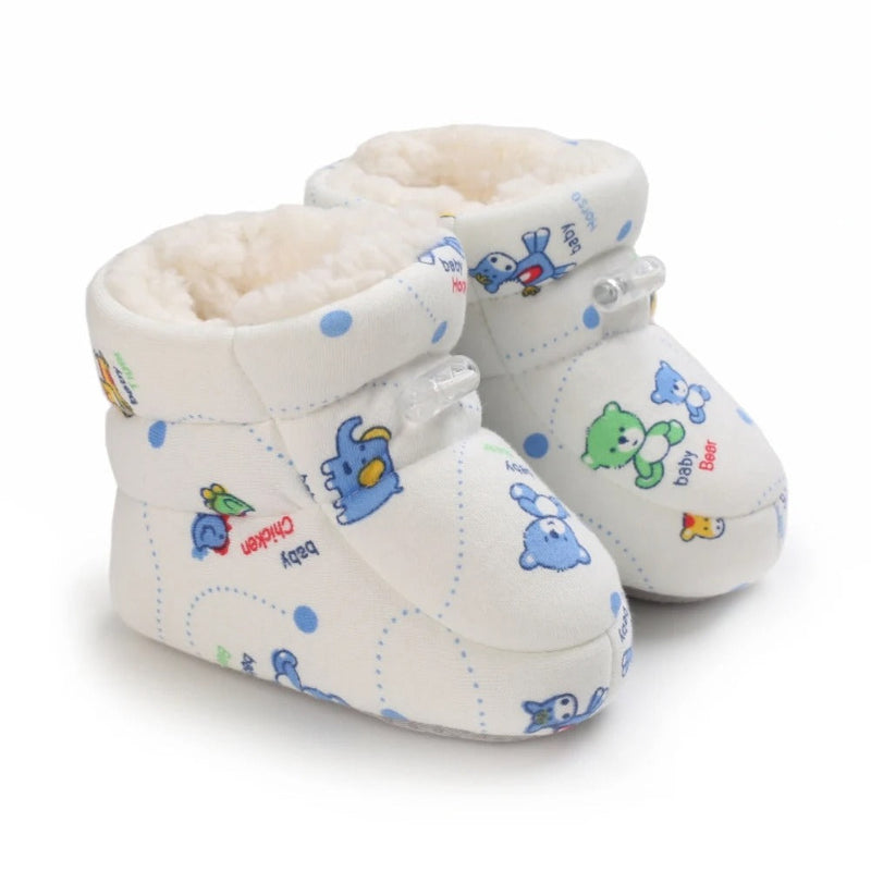 BrrBooties™ | Vinterstøvler med varmt fnug til babyer - Hvide dyr - Sko - Børn Damer Herrer New old_google - Fashionfordays
