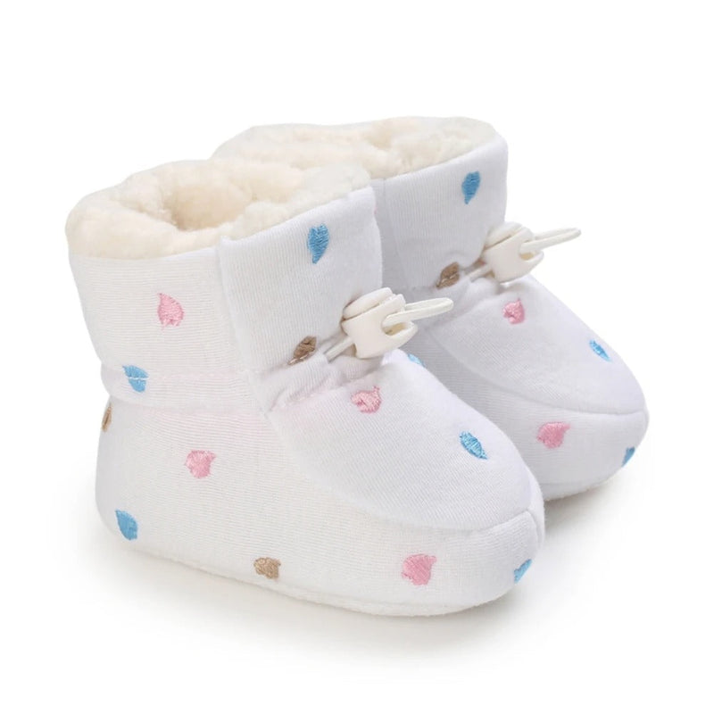 BrrBooties™ | Vinterstøvler med varmt fnug til babyer - Hvidt hjerte - Sko - Børn Damer Herrer New old_google - Fashionfordays
