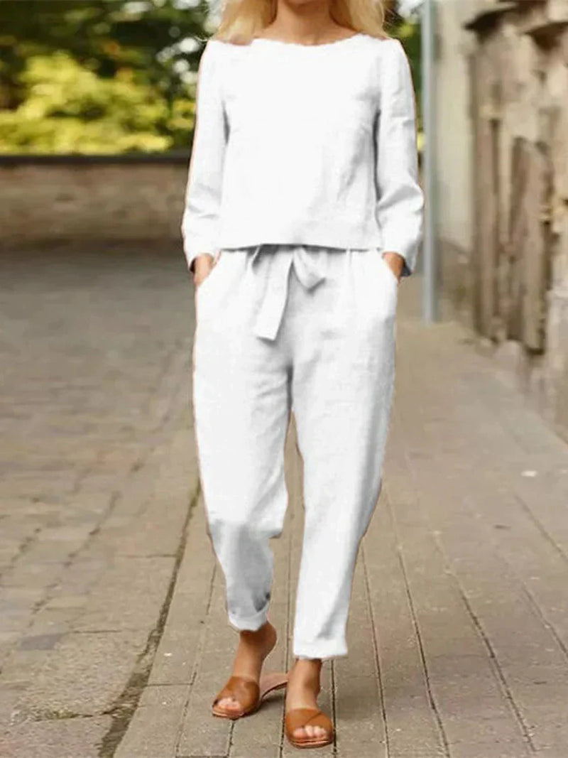 Nova™ | Sæt med afslappet tøj - Hvid - - mode New old_google - FashionforDays
