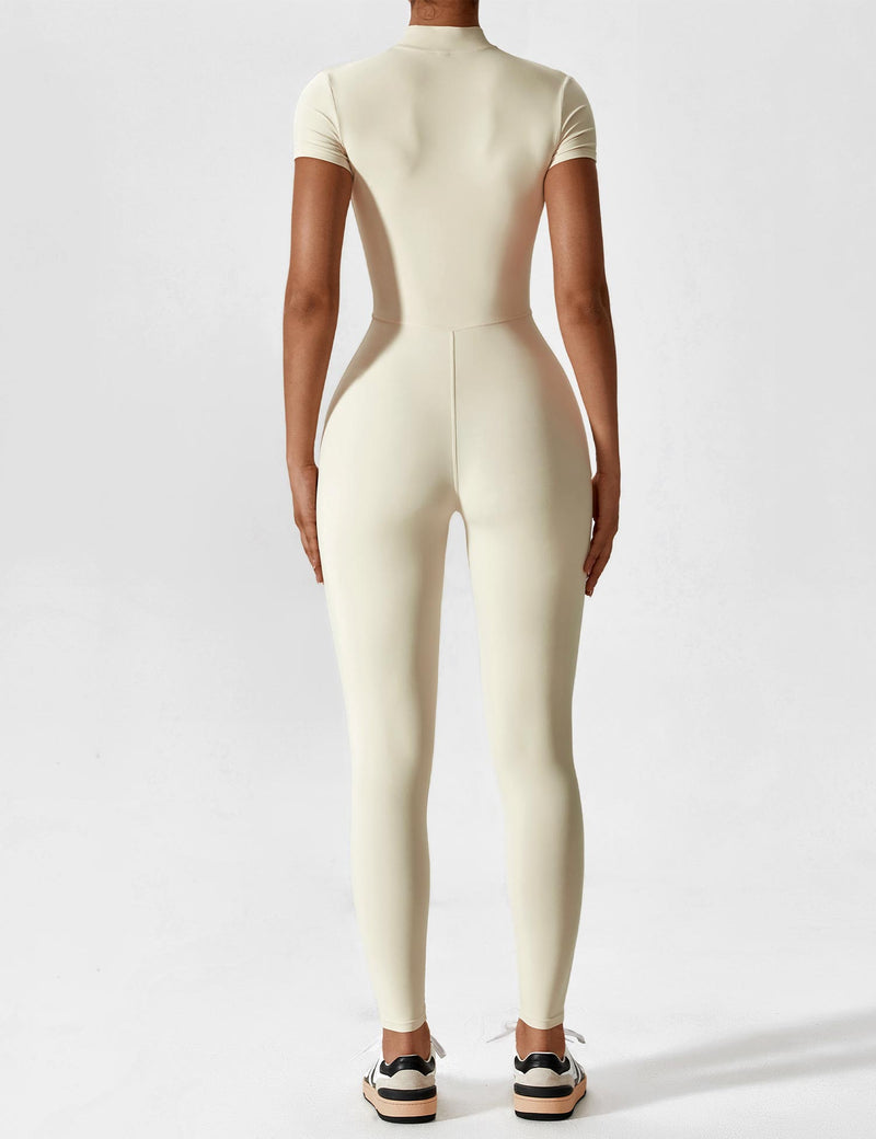 Wanda | Langærmet / kortærmet jumpsuit med lynlås - - Sets - Damer New old_google Sale Sets Sportstøj - Fashionfordays